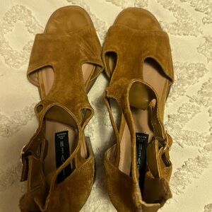 Steven By Steve Madden Tan Suede Sandals